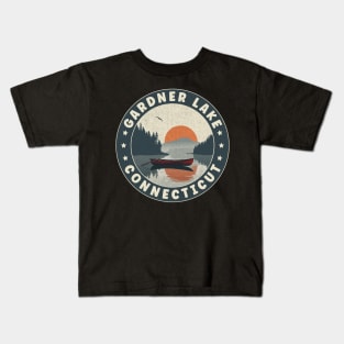 Gardner Lake Connecticut Sunset Kids T-Shirt